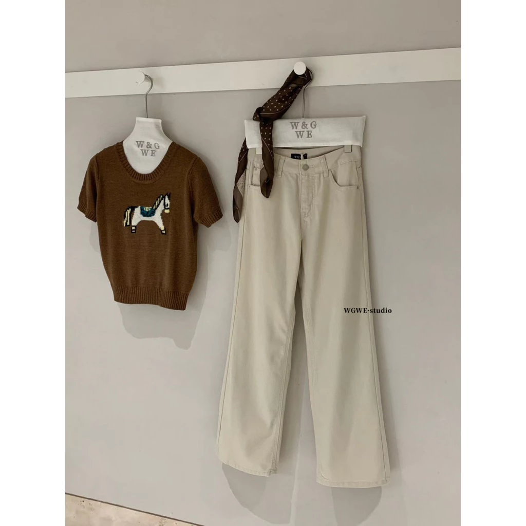 Q6-[SANSAN]-WGWE-Quần Jean Kaki Mềm Chuẩn Xịn-Basic, Dễ Mặc, Dễ Phối-Đi Học, Đi Làm, Đi Chơi