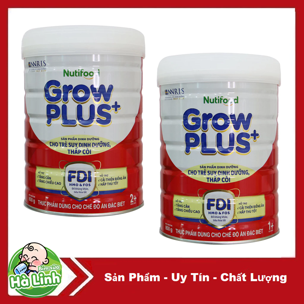 Sữa Bột Nutifood GrowPlus+ BA Xanh, Đỏ 900g [HSD 2027/2028].....