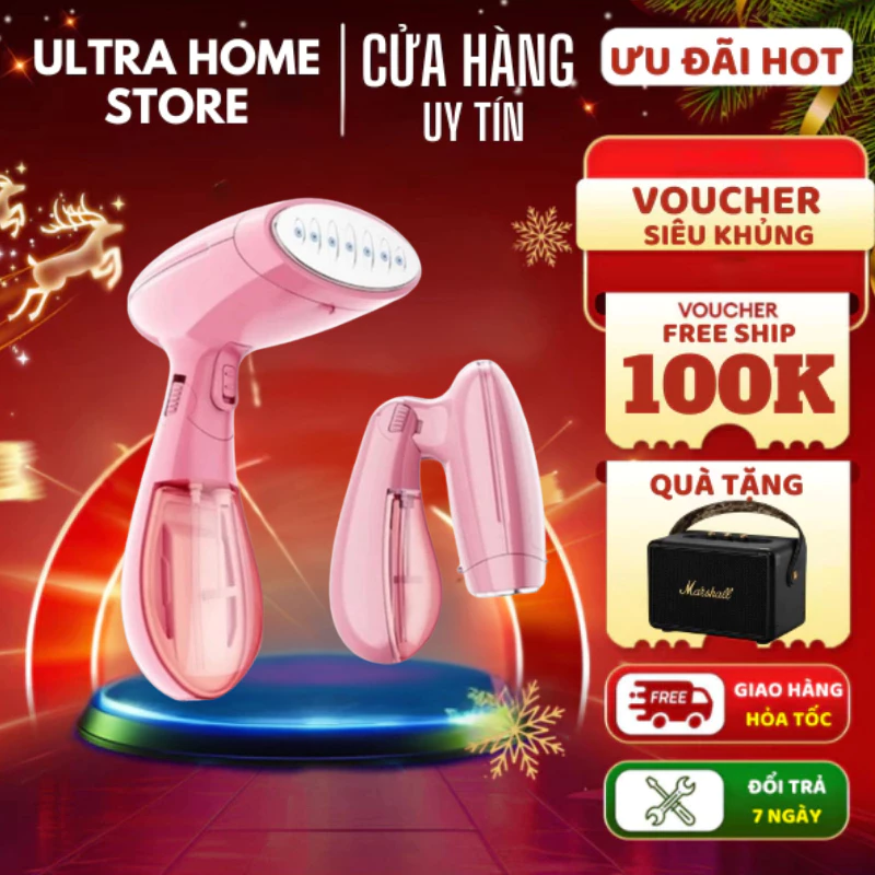 Bàn Là độ ẩm xách tay Giúp Nóng Nhanh Hơi Mạnh Ủi Phẳng trang phục hiệu suất 1500W