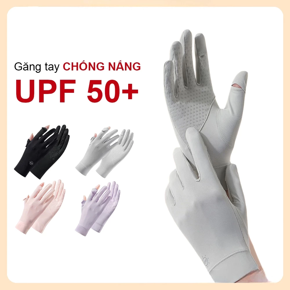 [Peinn] Găng Tay Ngắn Chống Nắng Hở Ngón Chống Trượt Chống Tia UV UPF50+ Nhiều Màu GTA01