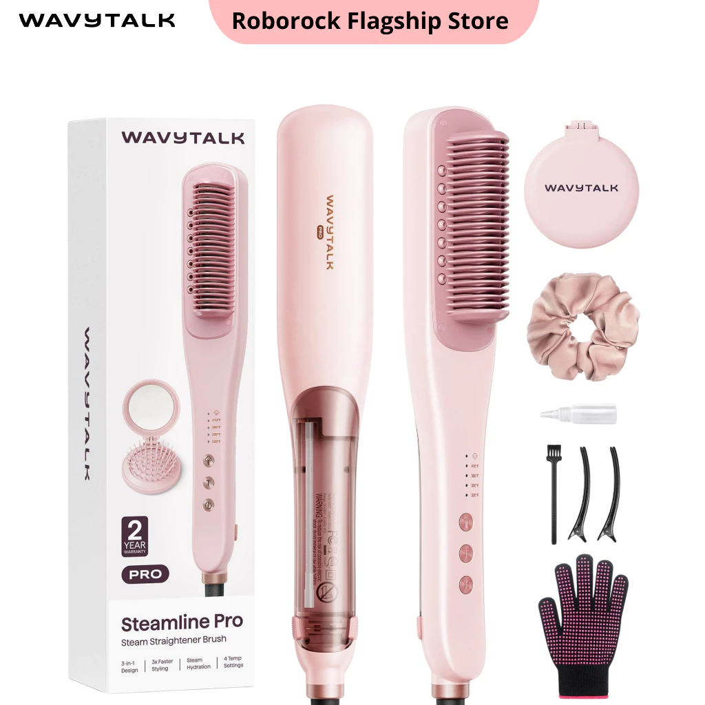 Máy duỗi tóc hơi nước WavyTalk Streamline Pro 3 Trong 1 | Công nghệ dưỡng ẩm tiên tiến | Thiết kế chống bỏng
