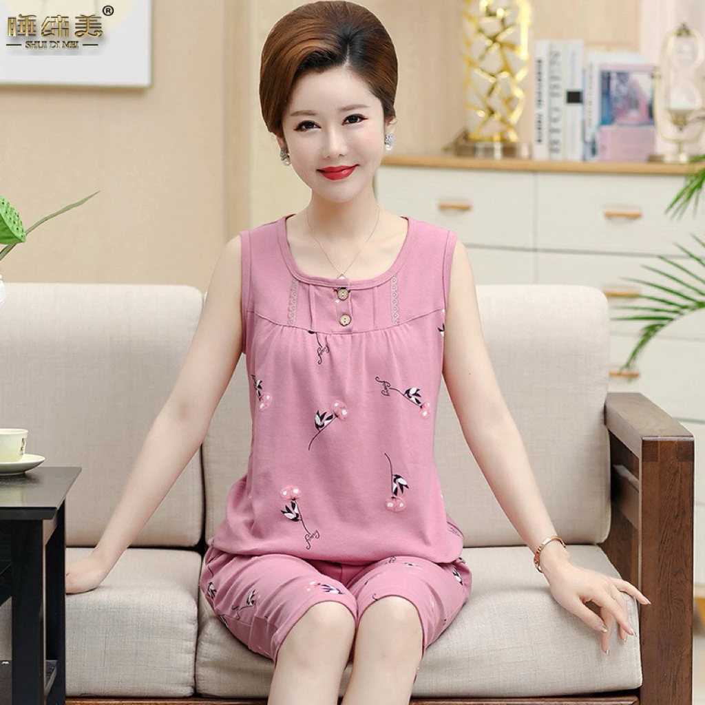 Đồ bộ nữ trung niên mặc siêu thoải mái