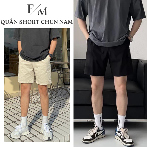 [HÀNG MỚI] Quần Short Kaki Nam Cạp Chun Dây Rút Form Suông Rộng Ngắn Trên Gối Vải Kaki Dù Thoáng Mát Năng Động SN22