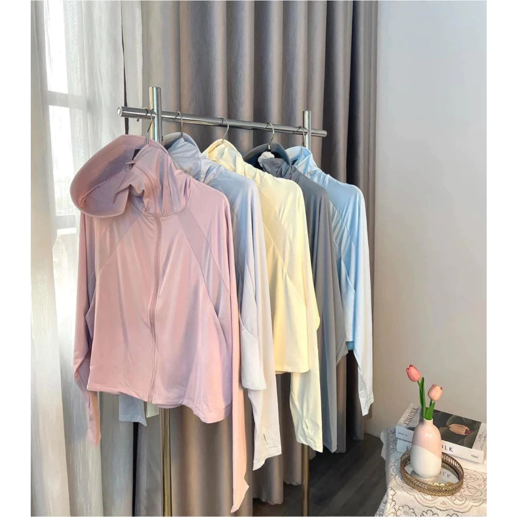 【 HOT ！】Áo chống nắng nữ mát lạnh, chống tia cực tím UPF50+, chất lụa nhẹ thoáng mát, free size đến 60kg KHÔNG LO ĐEN