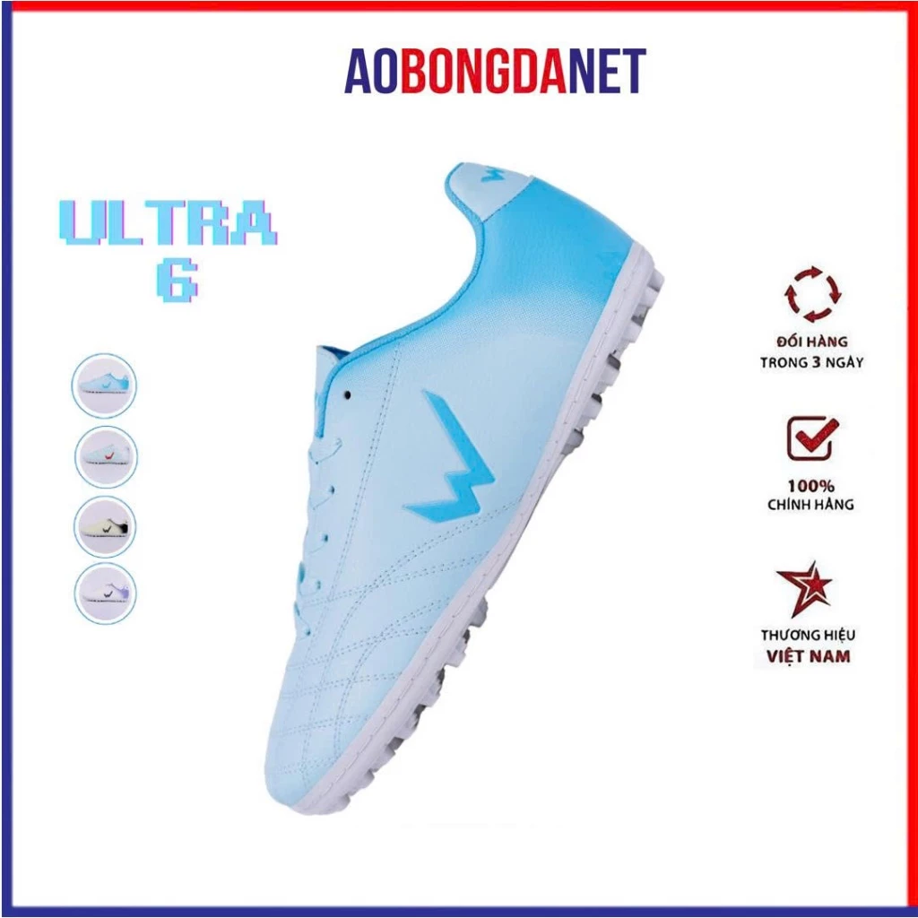 Giày Đá Bóng Wika Ultra 6 Chính Hãng, Giày Đá Bóng Sân Cỏ Nhân Tạo Đinh TF Bám Sân