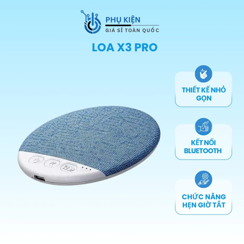 Loa Bluetooth X3 Pro là thiết bị âm thanh mini thông minh, thiết kế siêu mỏng, tích hợp âm thanh