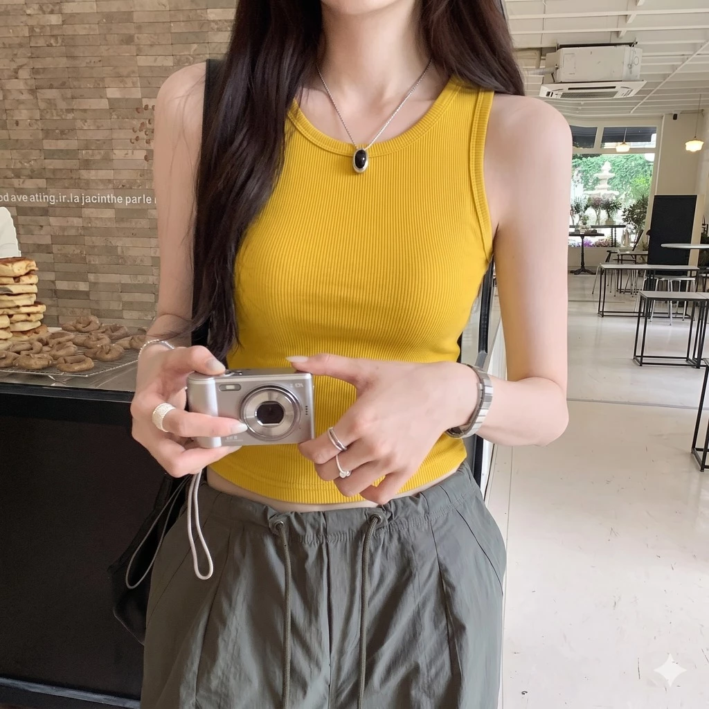 Áo Ba Lỗ Nữ Tăm Lạnh Form Ôm Co Giãn