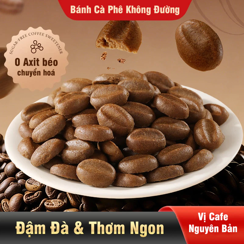[ÍT ĐƯỜNG] Bánh Quy Cà Phê 500gam/túi Ít Calo Ăn Kiêng Dinh Dưỡng Tiện Lợi Thơm Ngon Snack Foods