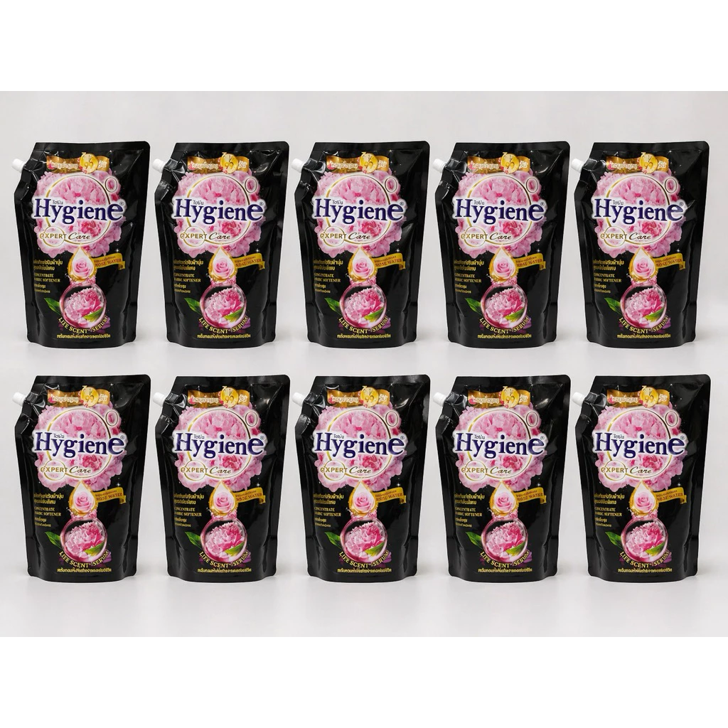 Combo 10 Túi [11.000ml] Nước Xả Vải Hygiene Expert Care Hương Hoa Hồng