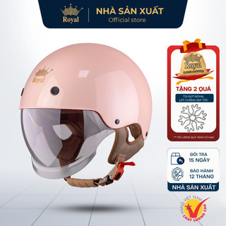 Mũ Bảo Hiểm Nửa Đầu Royal M239 Chính Hãng Kính Âm Chống UV Chắn Gió, Lót Kháng Khuẩn Tháo Rời, Nam Nữ Đi Xe Máy