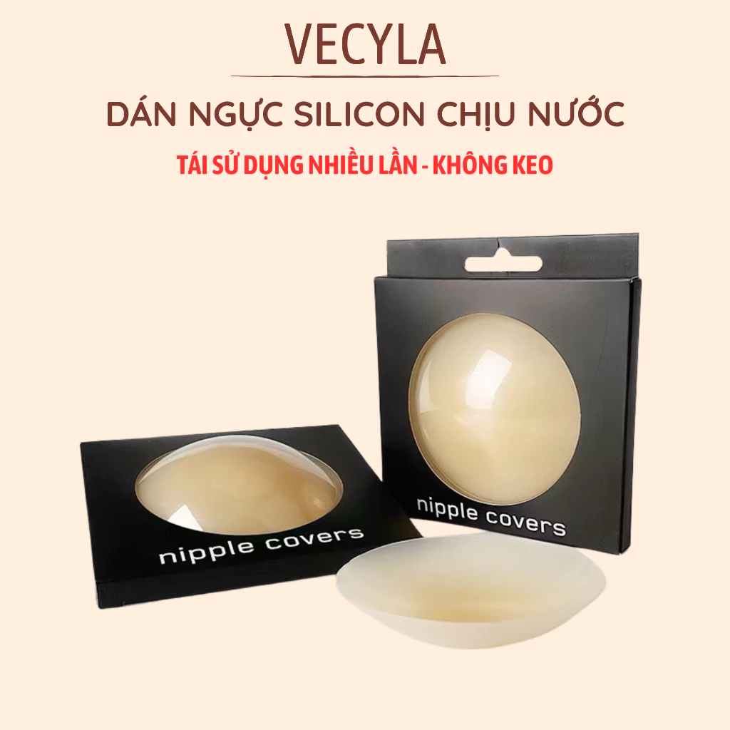 Hộp 1 đôi dán ngực VECYLA silicon tự thân sinh nhiệt tàng hình