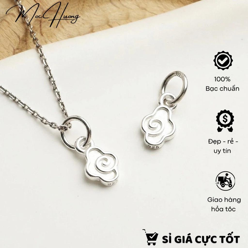[S925] Charm bạc treo đám mây cát tường - TH296 MOCHUONG JEWELRY