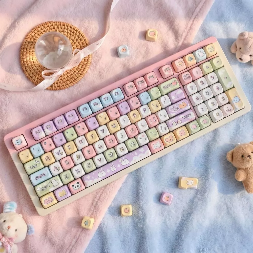 BỘ KEYCAP DYE-SUB ANIMATION KUTE SERIES NHỰA PBT MCA/MOA/MAO PROFILE