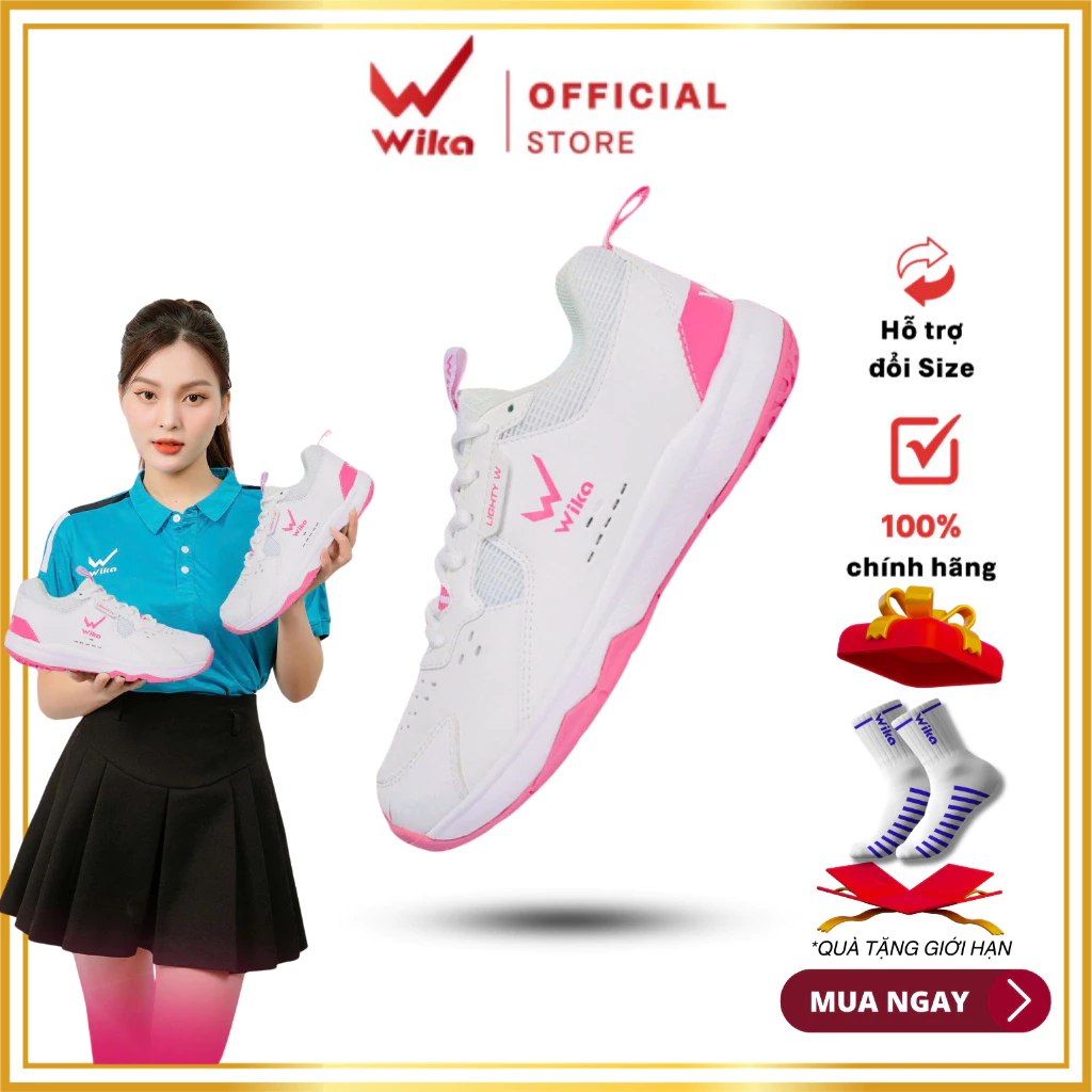 Giày Pickleball, Cầu Lông Maru Chính Hãng,Đệm Đế Đàn Hồi, Êm Ái, Bền Bỉ, Siêu Nhẹ