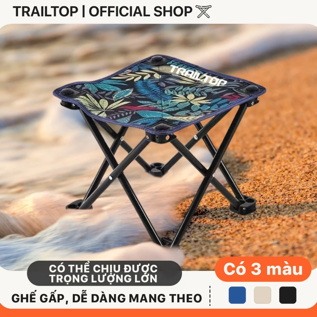 【COD】Trailtop Ghế Camping Ngả Lưng Gấp Gọn Thư Giãn Dã Ngoại Du Lịch Cao Cấp Tiết Kiệm Diện Tích