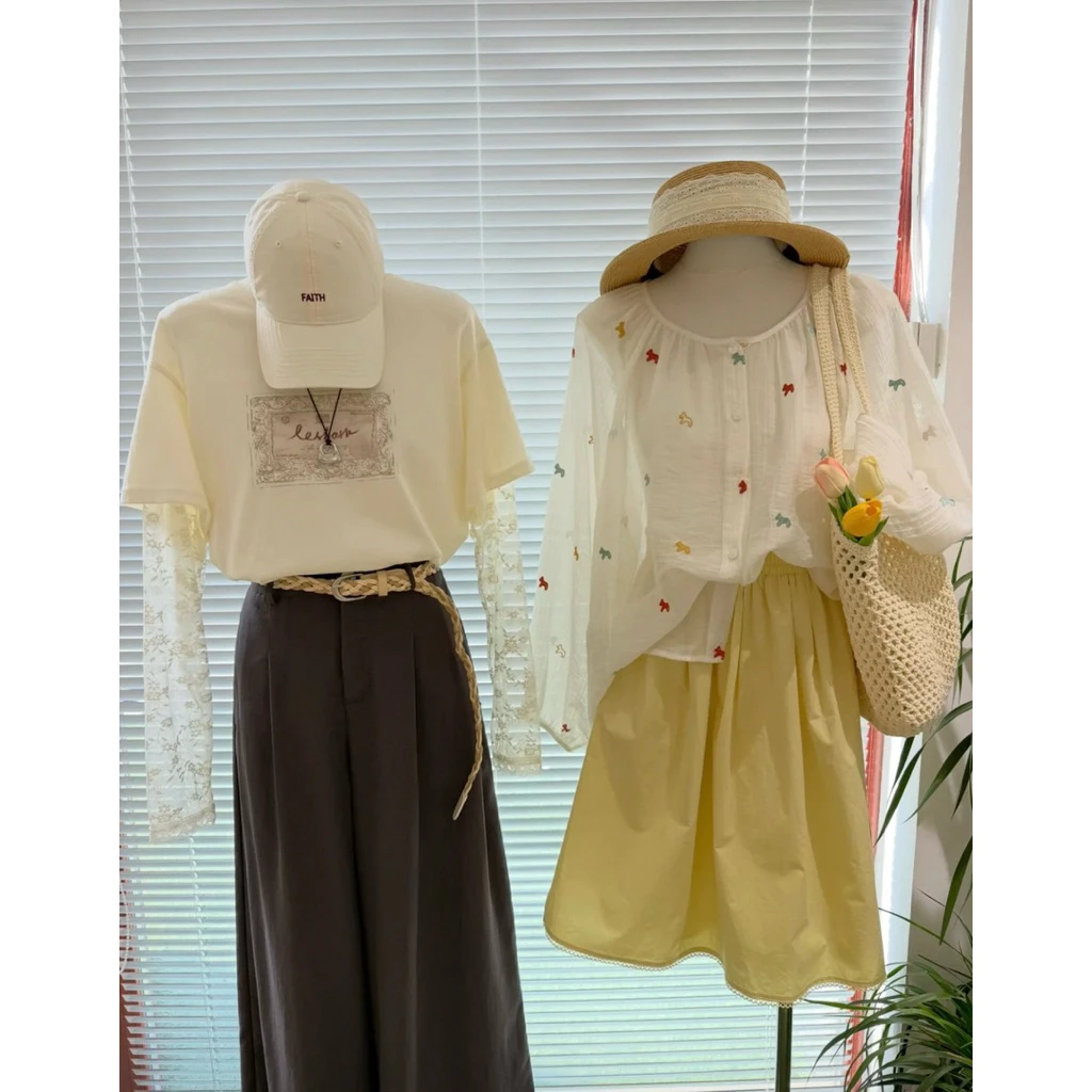 A15-[SANSAN]-THE LIMON-Áo Sơ Mi Chất Tơ Thêu Ngựa QCCC-Siêu Xinh, Hottrend