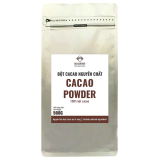 Bột cacao nguyên chất DK HARVEST, Túi 100g/200g/500g, cacao bột vị đậm đà, kết cấu mịn màng, hàm lượng bơ cacao 11-13%