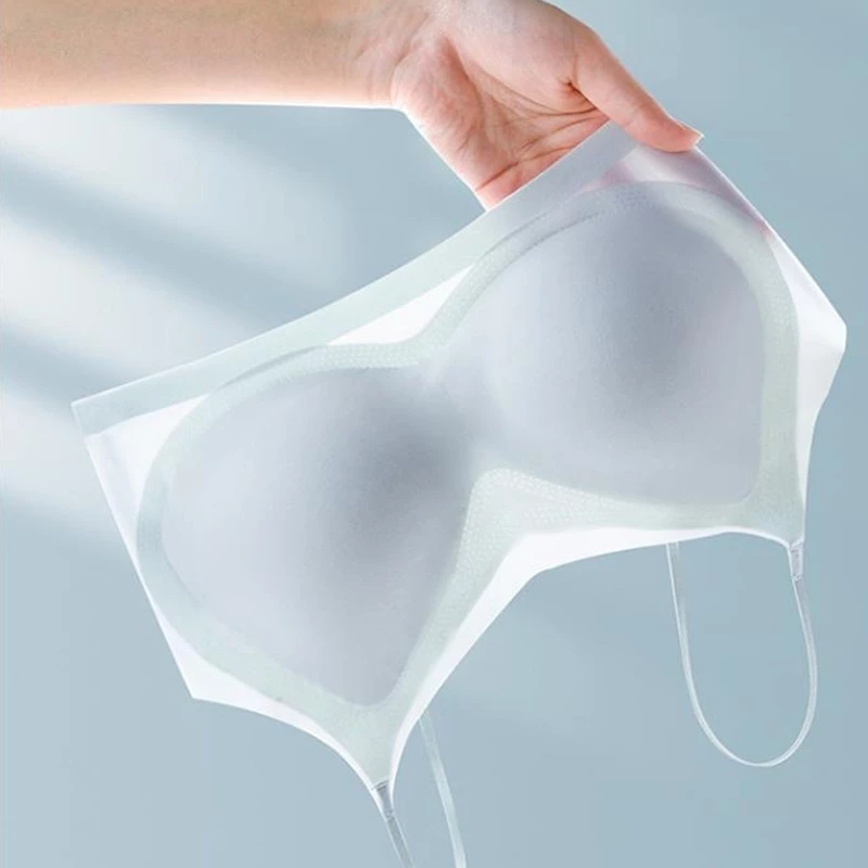 Áo Ngực Thể Thao Bằng Lụa Lạnh Siêu Mỏng Nhẹ Không Gọng, Không Đường May Nhiều Màu Thoáng Mát ALS16