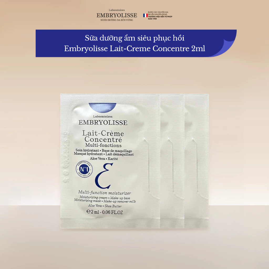 [HB Gift] Mẫu Thử Kem Dưỡng Phục Hồi Embryolisse Lait Creme Concentre 2ml/gói