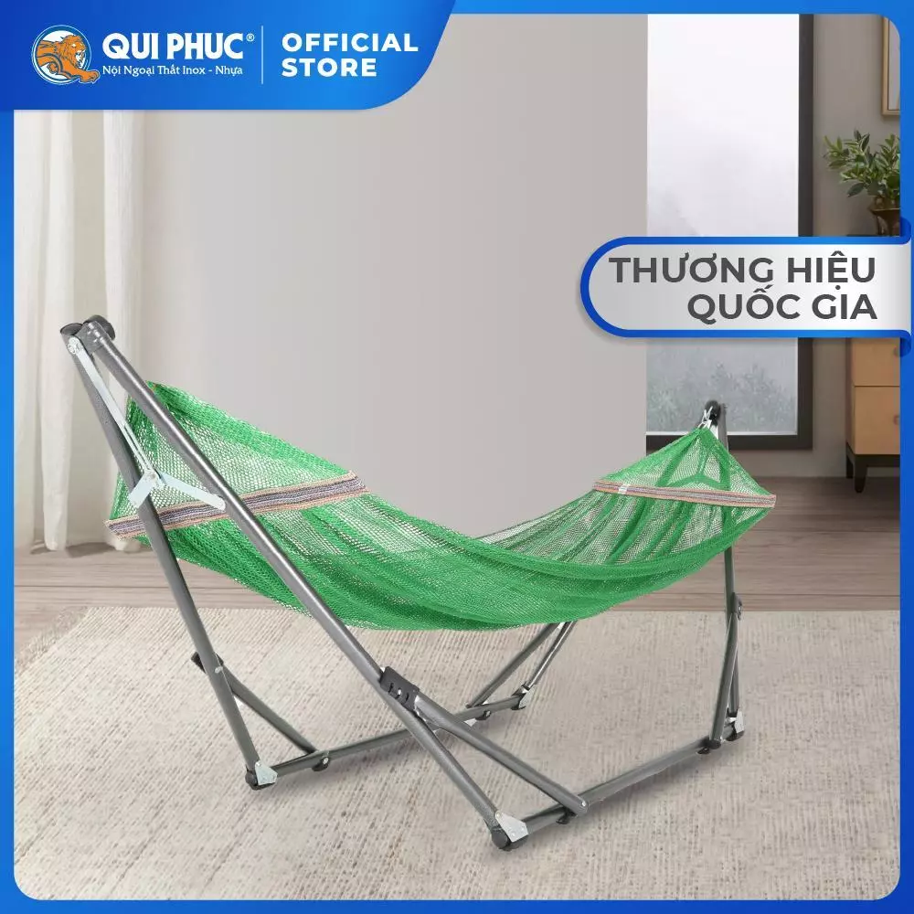 [SVIP] Võng nằm Dona QUI PHÚC, khung chắc chắn, chịu tải 150kg, xếp gọn linh hoạt, thiết kế an toàn, tiện lợi