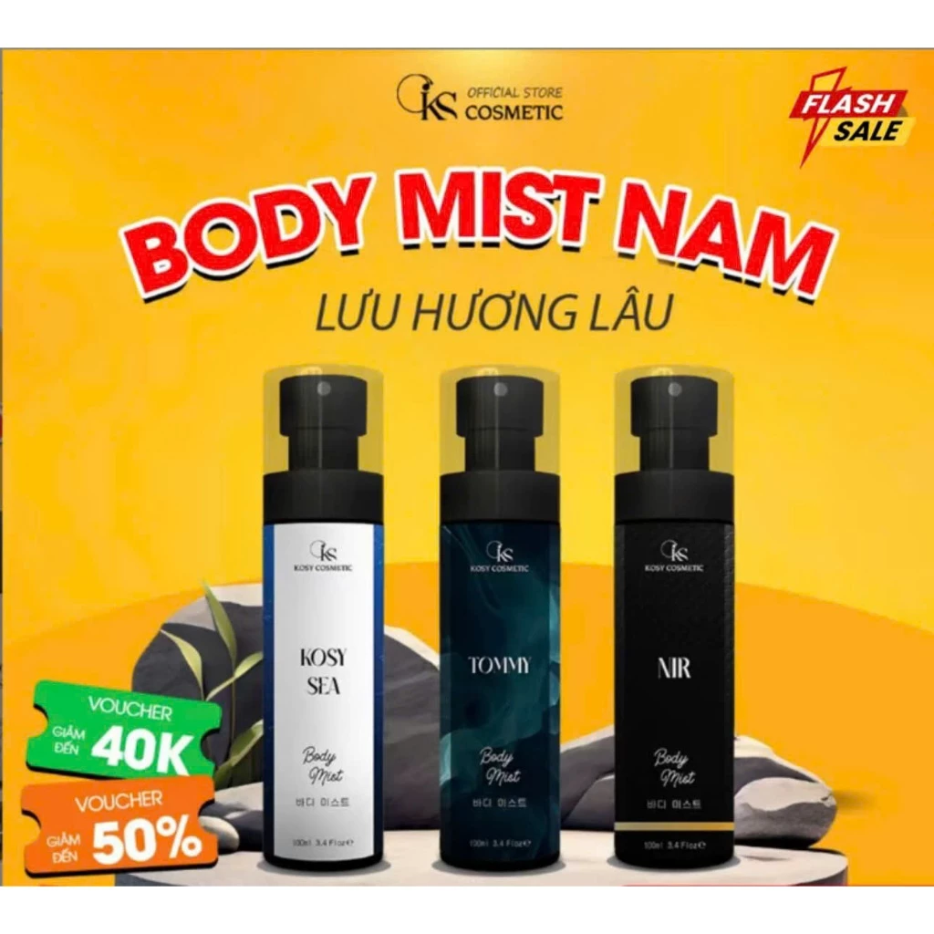 Body Mist Unisex Hẹn Hò Xịt Thơm Toàn Thân Nước Hoa Nam Nữ BODYMISS 100ml [MUA 3 GIẢM 50% SUMMER]