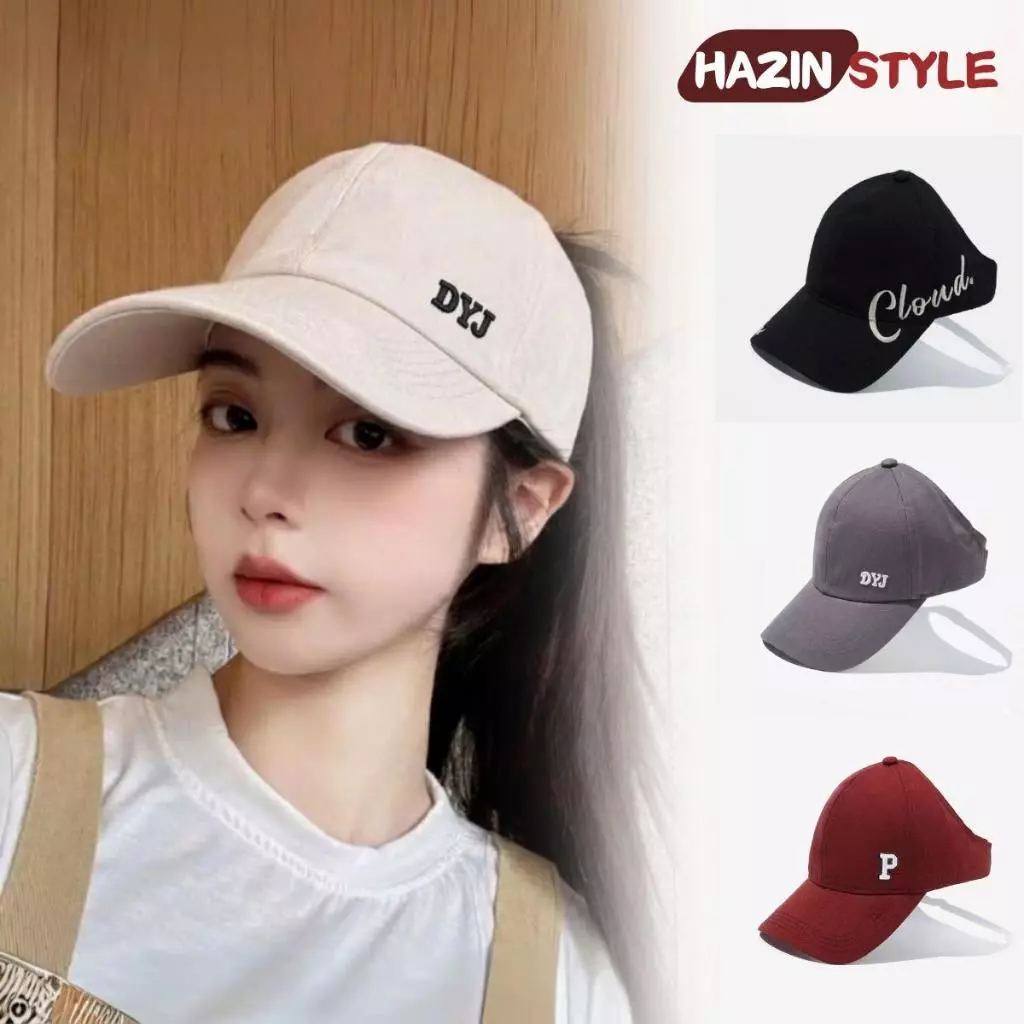 Mũ lưỡi trai HAZIN hở nửa đầu thêu nổi bật thoáng mát thời trang thể thao, mũ chạy bộ, gym, pickleball