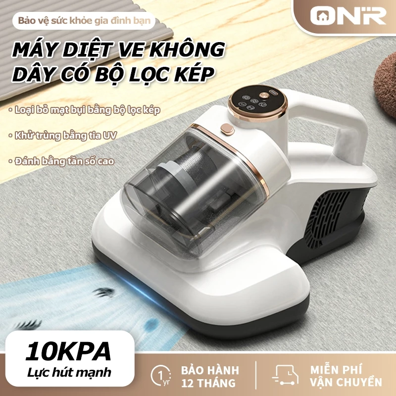 ONR-Máy Hút Bụi Giường Nệm Cầm Tay 16KPa, Loại Bỏ Mạt Siêu Âm, Tia UV, Loại Bỏ Mạt, An Toàn