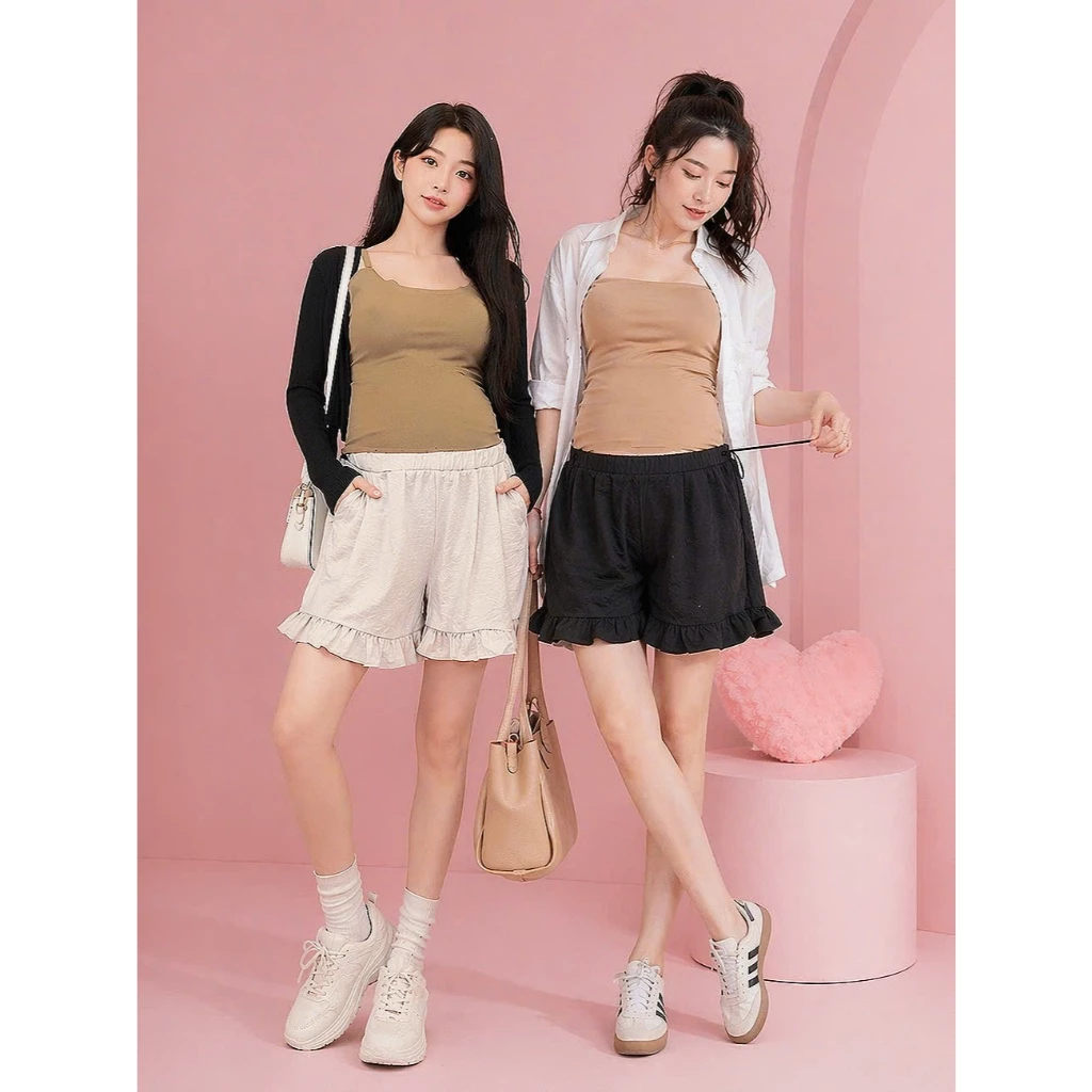 Quần đùi bèo bầu quần bầu mùa hè MAMI MS244 chất liệu kaki lạnh mặc siêu mát cho mùa hè giúp mẹ thoải mái dễ chịu