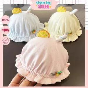 Mũ che nắng sơ sinh họa tiết quả dứa hoạt hình nhỏ dễ thương cho bé 0-4 tháng (MUG22)