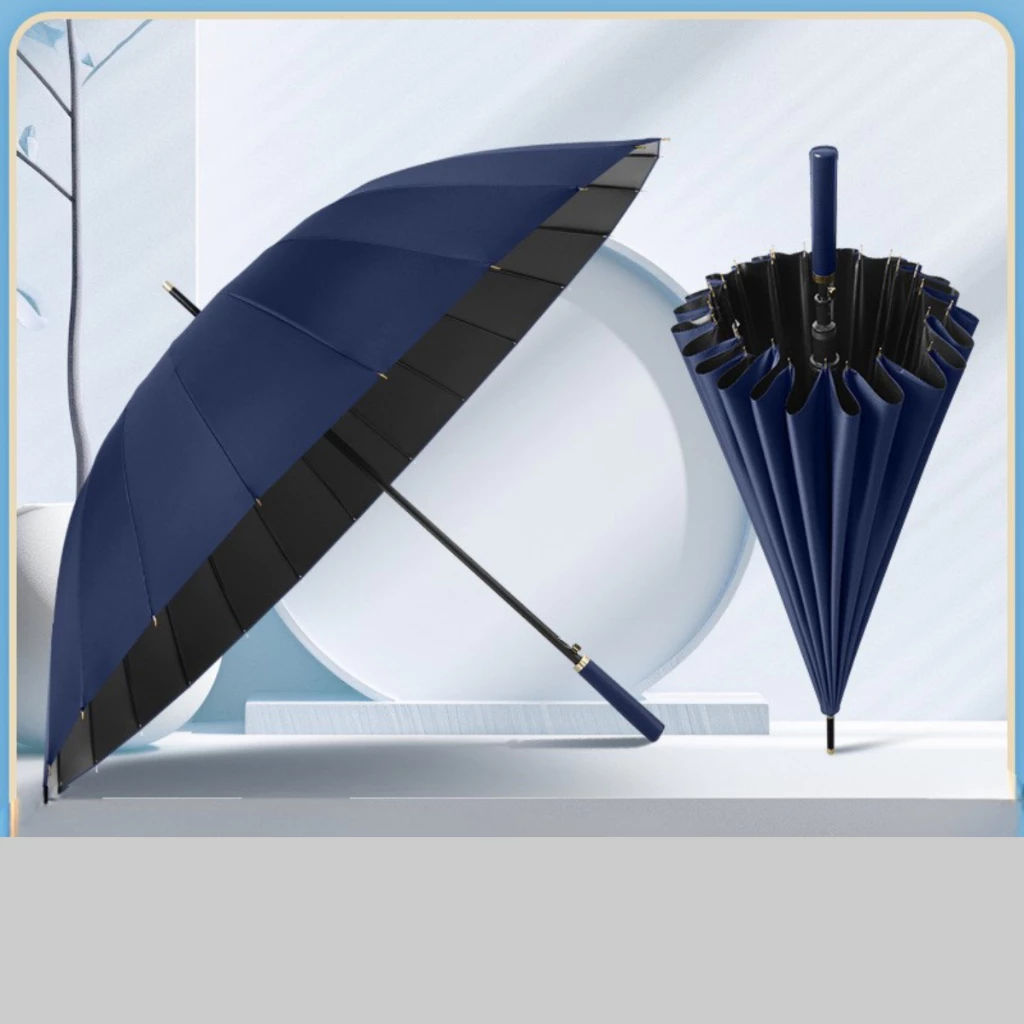 Ô Dù Tự Động Che Mưa Siêu To 24 Nan AHA Chống Thấm 2 Lớp, Đường Kính 115cm, Không Rỉ, Chống Tia UV