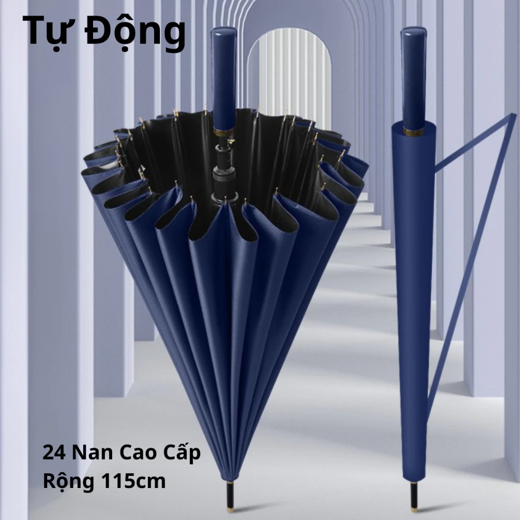 Ô Dù Che Nắng, Che Mưa Cỡ Lớn 24 Nan Thép Vải Chống Thấm Nước, Chống Tia UV, Tia Cực Tím, Chống Nước