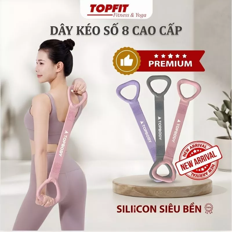 Dây Kéo Đàn Hồi TOPBODY đa năng, tập Vai Lưng Co Giãn - DAYDH