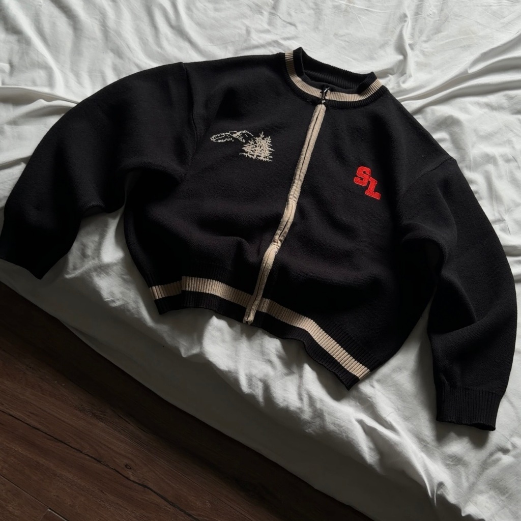 Slick " jacket pino" knit merino premium - form boxy by the slick way unisex