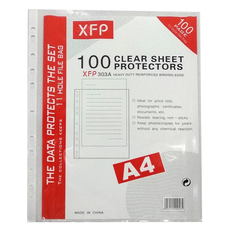 Compo 10 tập sơ mi lỗ xifu 303 A, túi đục lỗ đựng tài liệu