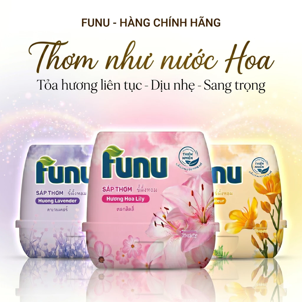 Sáp Thơm Funu Hương Nước Hoa Tự Khuếch Tán Khử Mùi Làm Thơm Phòng