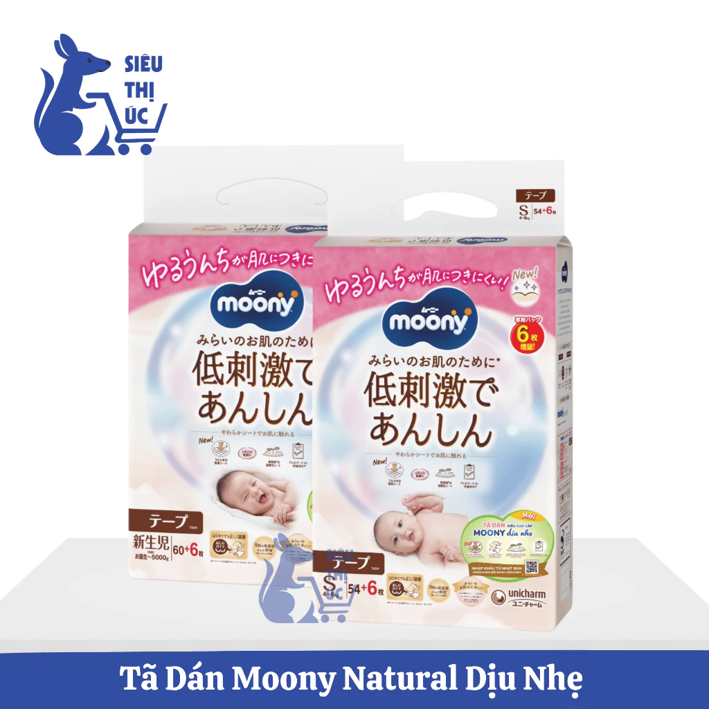 Tã Moony Natural Cao Cấp Nhật Bản – Siêu Mềm Mịn, Dịu Nhẹ Cho Da Nhạy Cảm