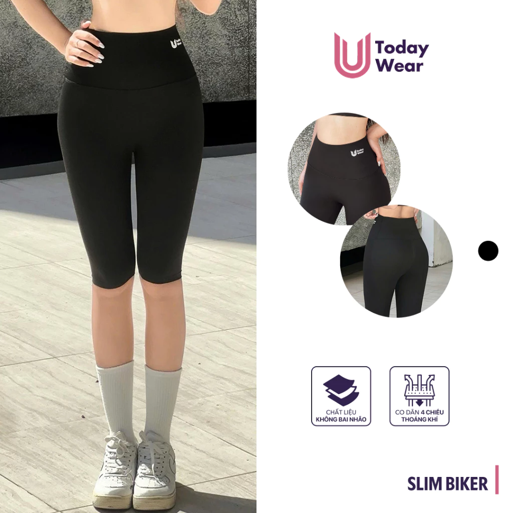 Quần legging nữ cạp cao gen bụng Slim legging dáng lửng Today U Wear nâng mông, tôn dáng