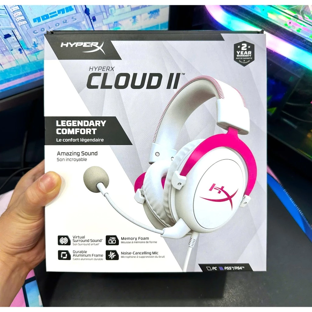Tai nghe HyperX Cloud 2 Pink ( đã kèm sẵn Sound Card 7.1 ) , giá rẻ nhất thị trường