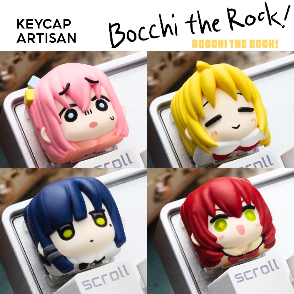 [Hỏa Tốc] Keycap Artisan Bocchi the Rock! Custom Bàn Phím Cơ Chất Liệu Resin Cao Cấp | Chính Hãng Lobo