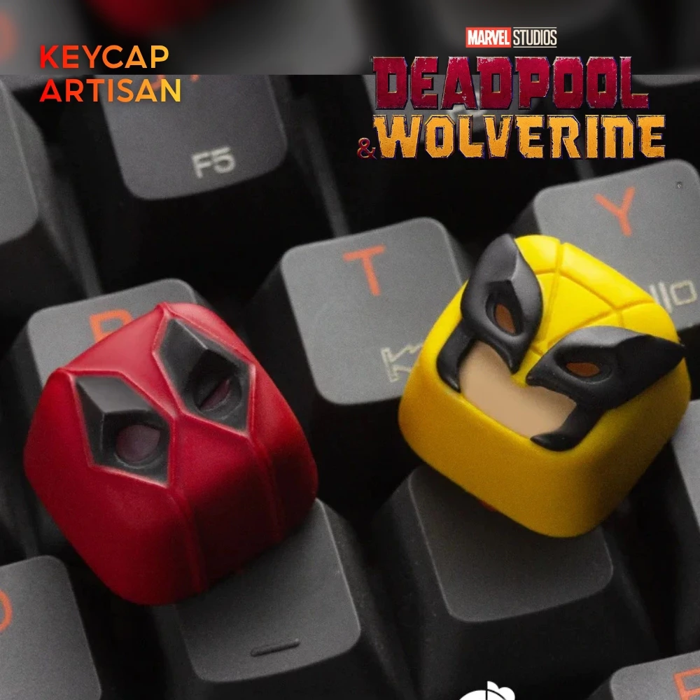 [Hỏa Tốc] Keycap Artisan Vũ Trụ DC Deadpool Wolverine - Xuyên Led - Chính Hãng Lobo - TTKeyboard