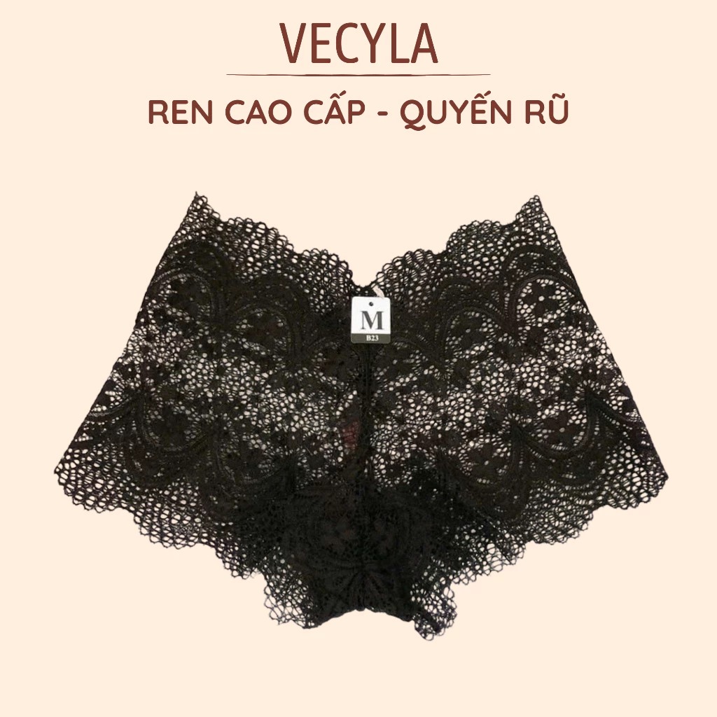 Quần Lót Ren Sexy Nữ VECYLA Cao Cấp Lưới Hoa Mỏng Xuyên Thấu Gợi Cảm Siêu Hot Quần Qb23