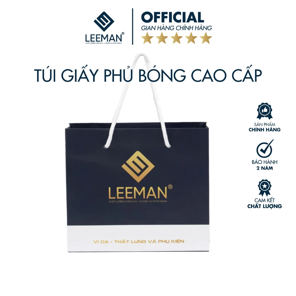 [ QUÀ TẶNG KHÔNG BÁN ] Túi Đựng Quà Tặng Chất Liệu Giấy Cao Cấp Có Quai Xách Sang Trọng Thương Hiệu Leeman TG01