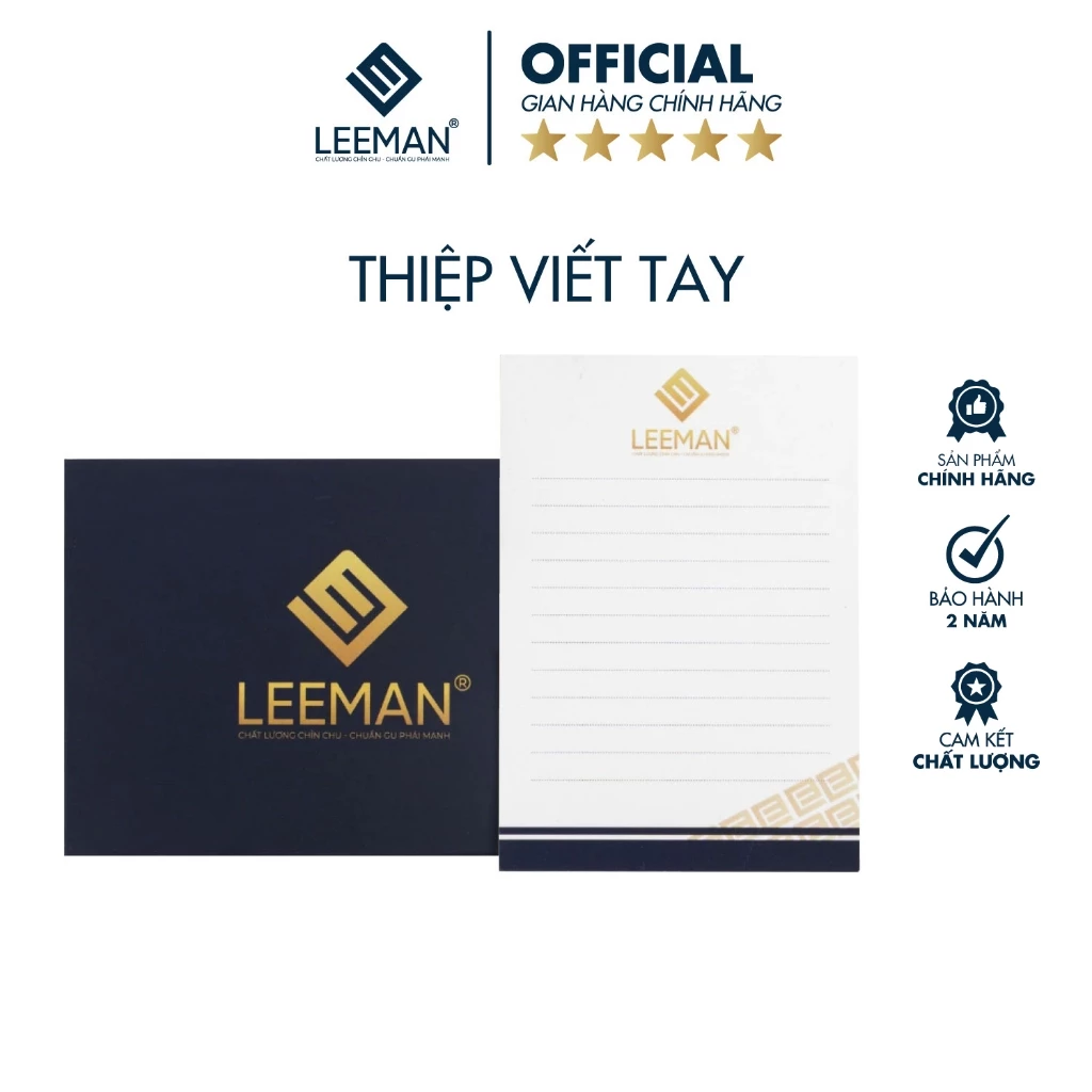 [ QUÀ TẶNG KHÔNG BÁN] Thiệp Giấy Cao Cấp Thương Hiệu LEEMAN Thiệp Viết Tay Ý Nghĩa