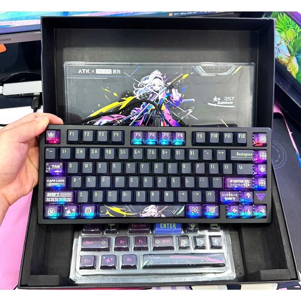 Bàn phím cơ chơi game Rappid Trigger ATK RS7 Pro 8Khz , giá rẻ nhất thị trường