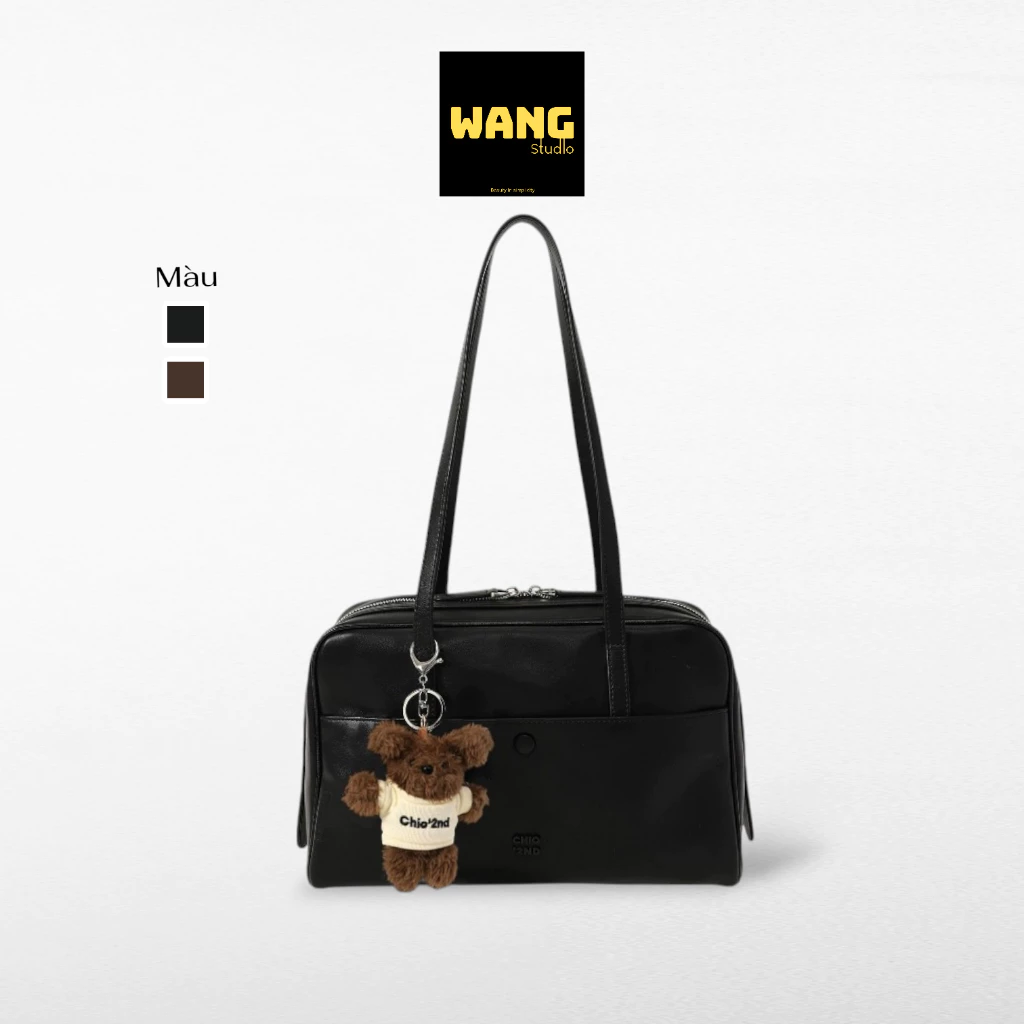 Túi Xách Nữ Túi Đeo Vai ChiO Dáng Dài Công Sở Da Mềm Tặng Kèm Charm Gấu Phong Cách Hàn Quốc (nđ150)