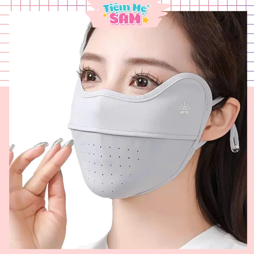 KTNL05 - Khẩu Trang Chống Tia UV, Chống Nắng UPF 50+, Có Lỗ Thoáng Khí, Thoải Mái Mềm Mịn