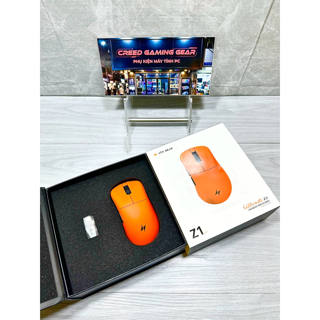 Chuột không dây ATK Z1 V2 Ultimate Blazing Sky , 8K polling rate, PAW3950Ultra ( tặng cục 8khz)