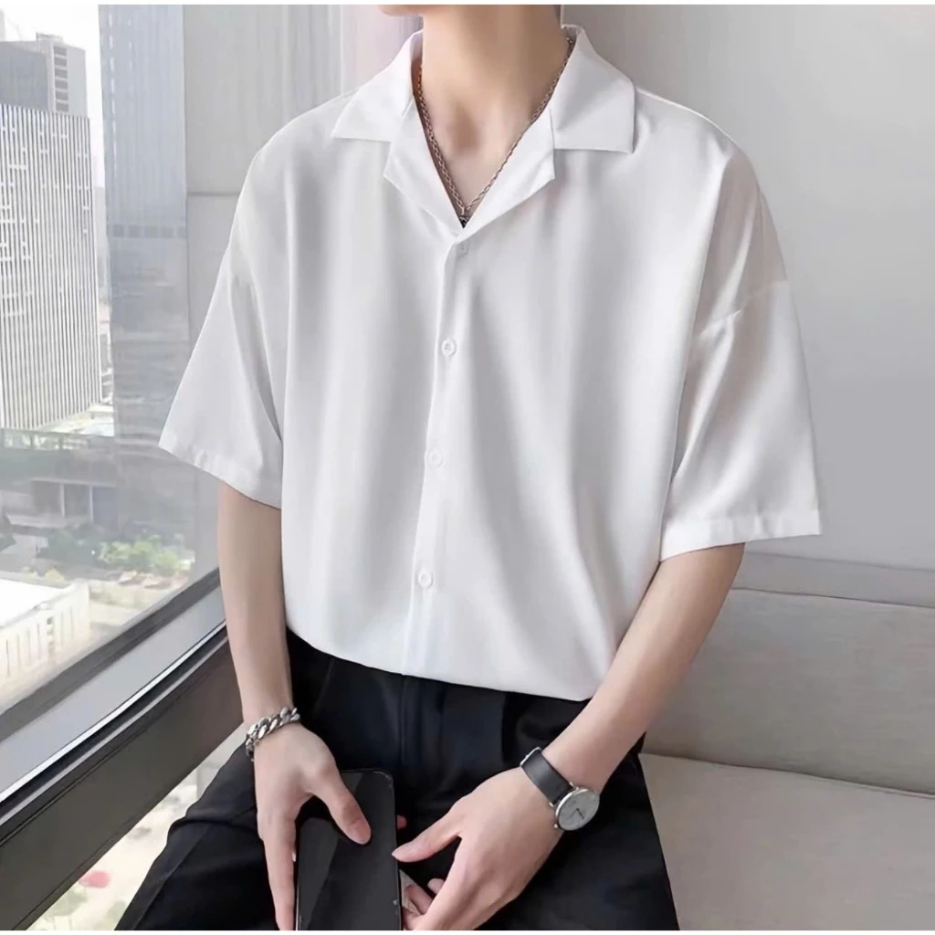 Áo Sơ Mi Nam Tay Ngắn Cổ Vest 98 Wear ,Thời Trang Nam Tối Giản, Sang Trọng, Thanh Lịch