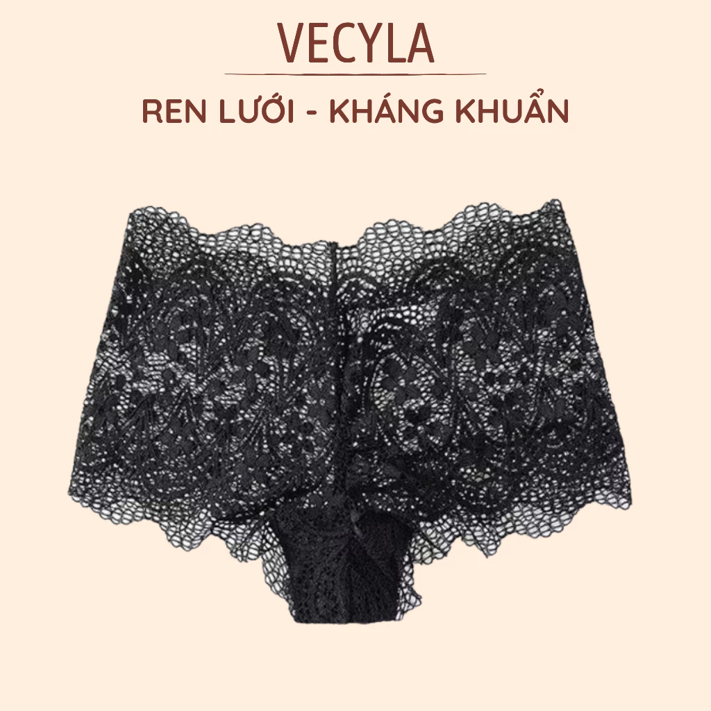 Quần Lót Ren Nữ VECYLA Cao Cấp Qb23 - Chip Đùi Ren Mềm Mại Siêu Co Dãn - Hàng Loại 1
