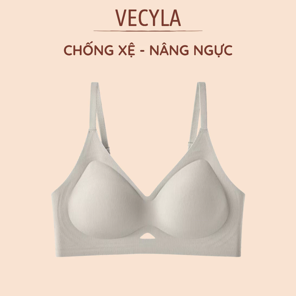 Áo lót nữ A 9737, Áo ngực VECYLA không lộ viền thoáng khí không gọng nâng ngực chống xệ